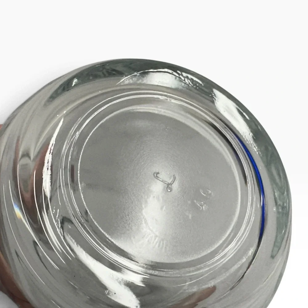Libbey Clear Glass Fish Scale Scalloped Tumblers Rocks Glasses Set of 2